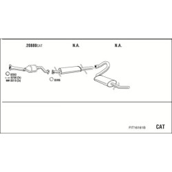 Išmetimo sistema WALKER FIT16161B