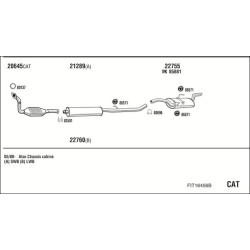 Išmetimo sistema WALKER FIT16456B