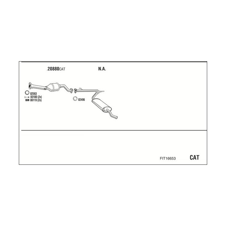 Išmetimo sistema WALKER FIT16653