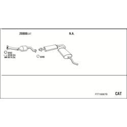 Išmetimo sistema WALKER FIT16867B