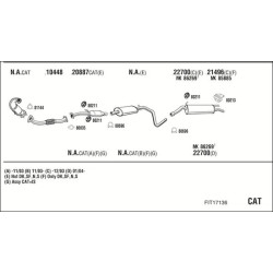 Išmetimo sistema WALKER FIT17136