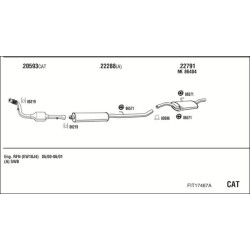 Išmetimo sistema WALKER FIT17467A