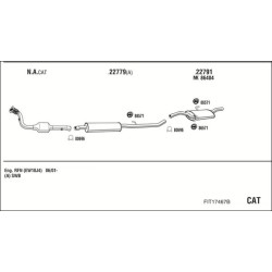 Išmetimo sistema WALKER FIT17467B