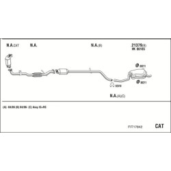 Išmetimo sistema WALKER FIT17842