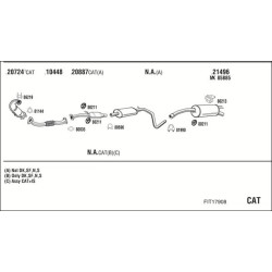Išmetimo sistema WALKER FIT17908