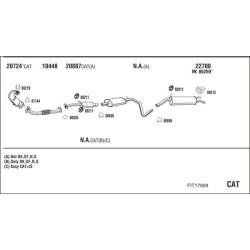 Išmetimo sistema WALKER FIT17909