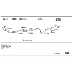 Išmetimo sistema WALKER FIT18909