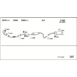 Išmetimo sistema WALKER FIT19480