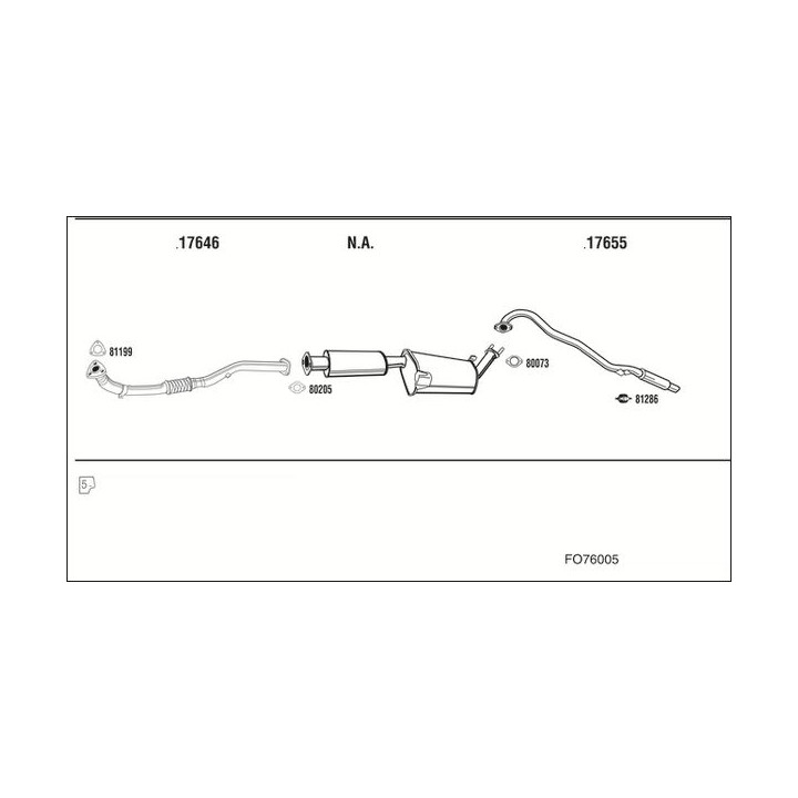 Išmetimo sistema WALKER FO76005