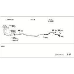 Išmetimo sistema WALKER FOK017177A