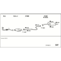 Išmetimo sistema WALKER HY40011