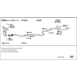 Išmetimo sistema WALKER HY40105