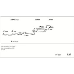 Išmetimo sistema WALKER HY45001