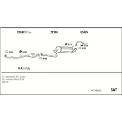 Išmetimo sistema WALKER HY45003