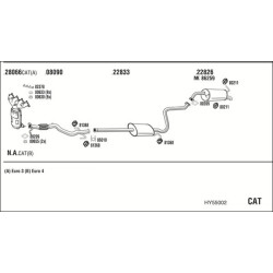 Išmetimo sistema WALKER HY55002