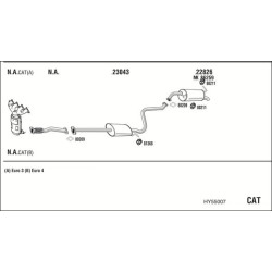Išmetimo sistema WALKER HY55007