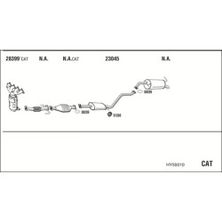 Išmetimo sistema WALKER HY55010