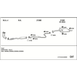 Išmetimo sistema WALKER HYH04539BB