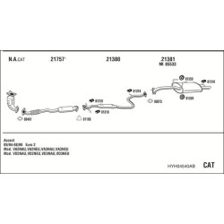 Išmetimo sistema WALKER HYH04540AB
