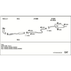 Išmetimo sistema WALKER HYH04540CB