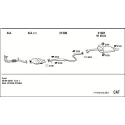 Išmetimo sistema WALKER HYH04543BA
