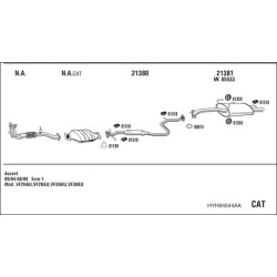 Išmetimo sistema WALKER HYH04544AA