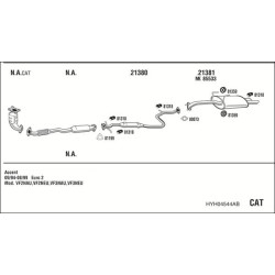 Išmetimo sistema WALKER HYH04544AB