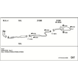 Išmetimo sistema WALKER HYH04544BB