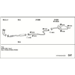 Išmetimo sistema WALKER HYH04544CB