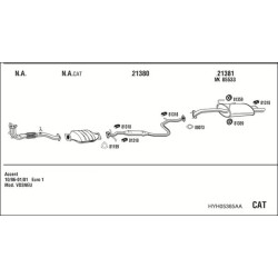 Išmetimo sistema WALKER HYH05365AA