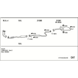Išmetimo sistema WALKER HYH05365AB