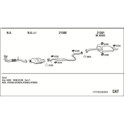 Išmetimo sistema WALKER HYH05365BA