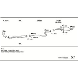 Išmetimo sistema WALKER HYH05365BB
