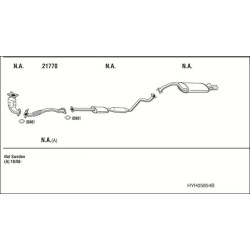 Išmetimo sistema WALKER HYH05854B