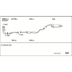 Išmetimo sistema WALKER HYH10161