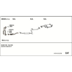 Išmetimo sistema WALKER HYH15127B