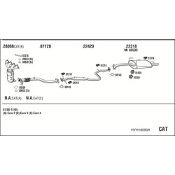 Išmetimo sistema WALKER HYH16590A