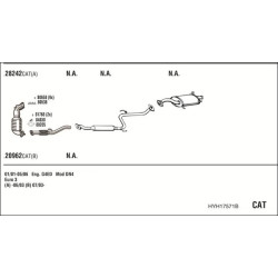 Išmetimo sistema WALKER HYH17571B