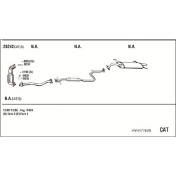 Išmetimo sistema WALKER HYH17767B