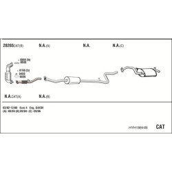 Išmetimo sistema WALKER HYH18844B