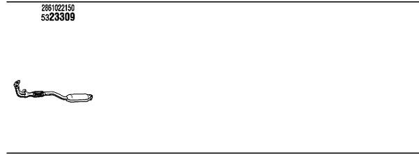 Išmetimo sistema WALKER HYK004538C