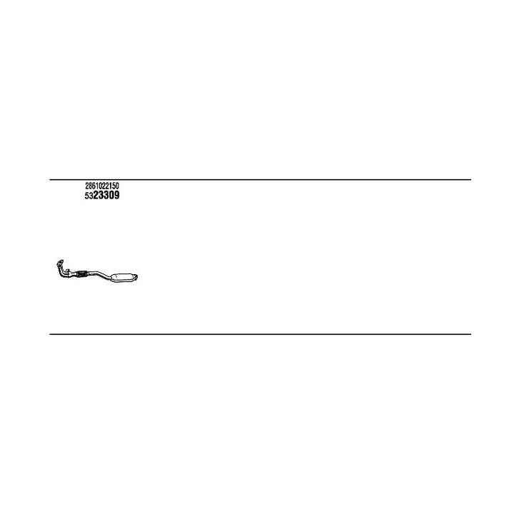 Išmetimo sistema WALKER HYK005366B