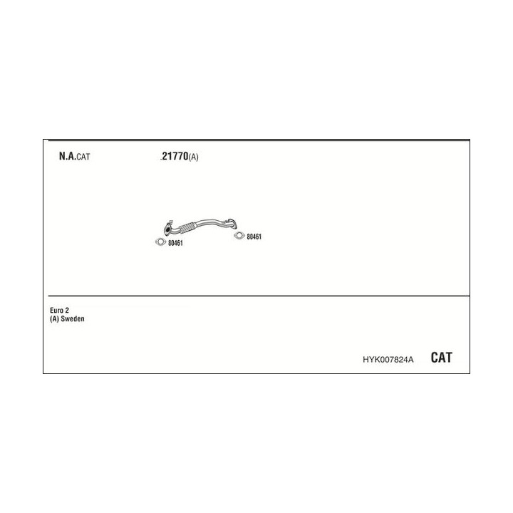 Išmetimo sistema WALKER HYK007824A