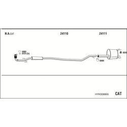 Išmetimo sistema WALKER HYK009893
