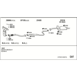 Išmetimo sistema WALKER HYK014597A