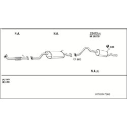 Išmetimo sistema WALKER HYK014736B