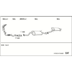Išmetimo sistema WALKER HYK014749AB