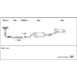 Išmetimo sistema WALKER HYK014749BB
