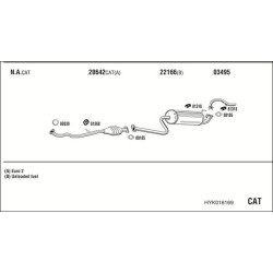 Išmetimo sistema WALKER HYK016169