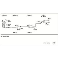 Išmetimo sistema WALKER HYK016978